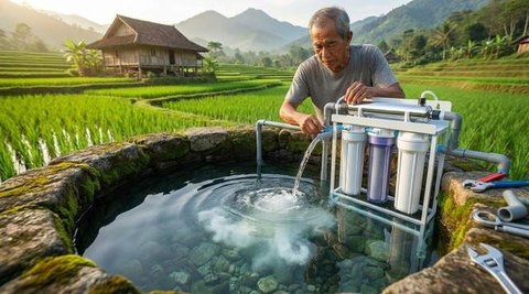 Ilustrasi Cara Jernihkan Air Sumur/Photo by brgfx on Freepik