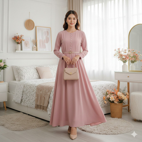 Model Baju Lebaran Tanpa Hijab Tapi Tetap Sopan (created by AI)