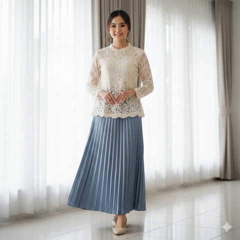 Model Baju Lebaran Tanpa Hijab Tapi Tetap Sopan (created by AI)
