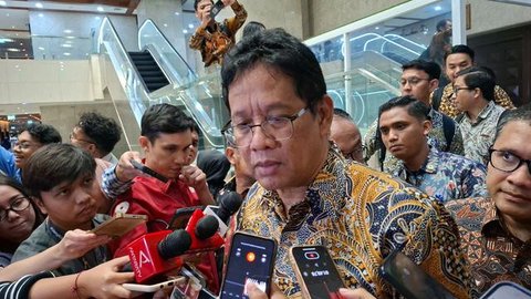 Menteri Keuangan Purbaya Yudhi Sadewa di Thamrin Nine Ballroom, Jakarta, Selasa (27/1/2026). (Liputan6.com/Maulandy)