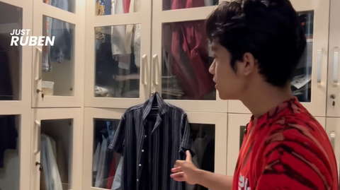 Potret Kamar Betrand Peto di Rumah Ruben Onsu/ Youtube Just Ruben
