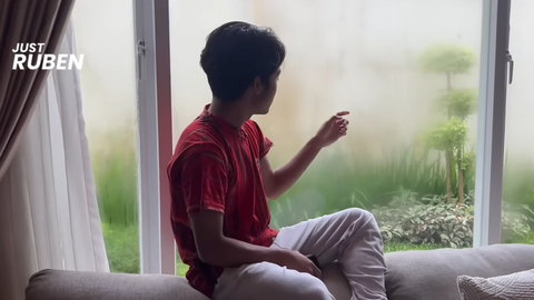 Potret Kamar Betrand Peto di Rumah Ruben Onsu/ Youtube Just Ruben