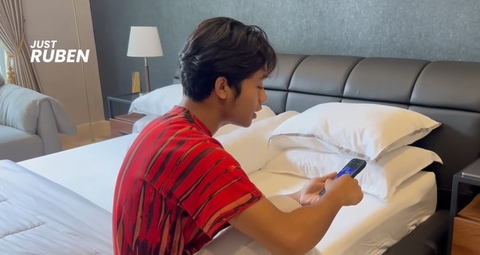 Potret Kamar Betrand Peto di Rumah Ruben Onsu/ Youtube Just Ruben