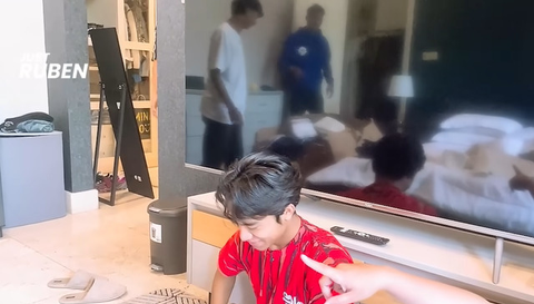 Potret Kamar Betrand Peto di Rumah Ruben Onsu/ Youtube Just Ruben