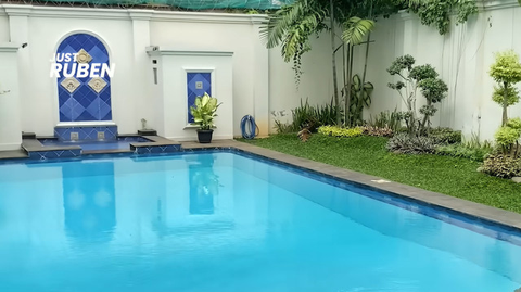 Model Taman di Rumah Ruben Onsu/ Youtube Just Ruben