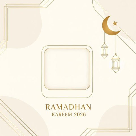 Twibbon Ramadhan 2026. (Foto: AI)