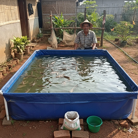 Cara Ternak Ikan Gabus di Lahan Sempit (Foto: Gemini AI)