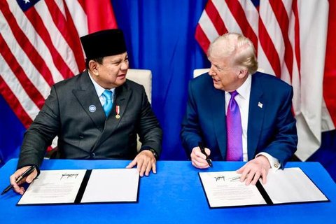 Momen akrab Presiden Prabowo dan Donald Trump (Dok: Biro Pers)