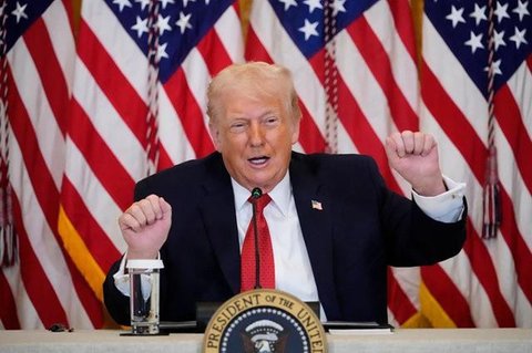 Presiden Amerika Serikat Donald Trump di Ruang Oval, Gedung Putih, pada 30 Januari 2026. (Dok. AP/Evan Vucci)