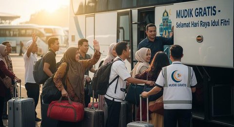 Bus Mudik Gratis. (Gemini AI)