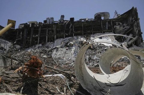 Presiden Amerika Serikat, Donald Trump, dan Perdana Menteri Israel, Benjamin Netanyahu, saat bertemu di Ruang Oval, Gedung Putih, Selasa (4/2/2025). (Dok. AP Photo/Evan Vucci)