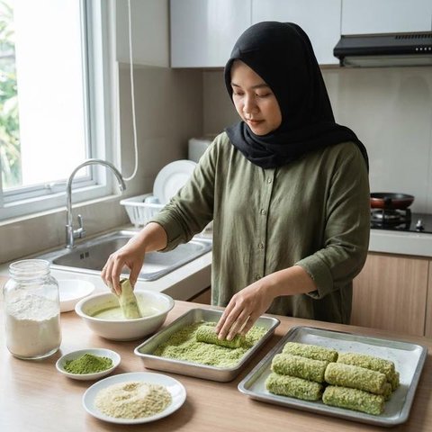 Resep Risol Matcha (Image by Gemini AI)