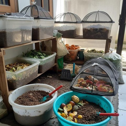 Peluang Usaha dari Limbah Rumah Tangga Jadi Cuan. (Foto: AI)