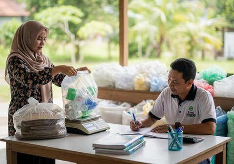 Peluang Usaha dari Limbah Rumah Tangga Jadi Cuan. (Foto: AI)