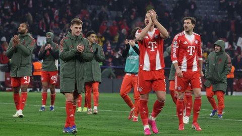 Pemain Real Madrid, Kylian Mbappe mencetak gol ke gawang Manchester City dalam laga leg 2 babak play off Liga Champions 2024/2025 di Santiago Bernabeu, Madrid, Rabu (19/02/2025) waktu setempa