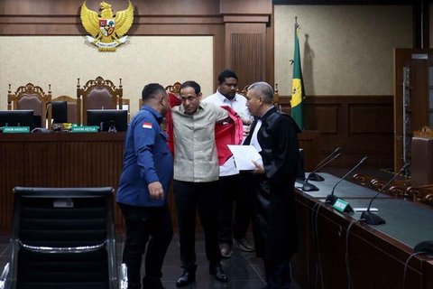 sidang nadiem makarim pemeriksaan saksi. (Liputan6.com/Ady Anugrahadi)