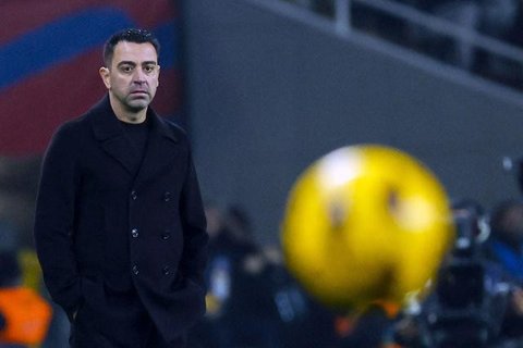 Hasil ini menempatkan pasukan Xavi Hernandez di posisi ke-6 klasemen sementara dengan mengoleksi 32 poin. (AFP/Jorge Guerrero)