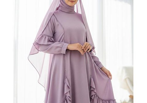 Model Gamis Terbaru Bahan Katun (Image by Gemini AI)