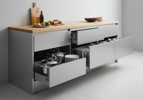 Model Lemari Gantung Dapur Minimalis Aluminium/ Ilustrasi gambar oleh AI