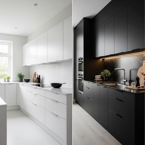 Model Lemari Gantung Dapur Minimalis Aluminium/ Ilustrasi gambar oleh AI