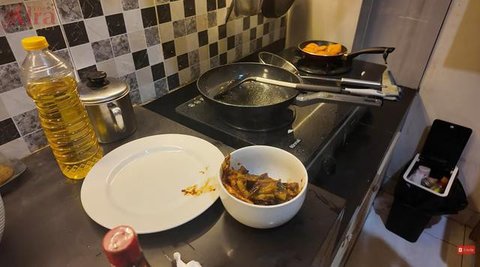 Potret Dapur Rumah Sederhana Lady Rara dan Aladull (youtube.com/@Aladull)