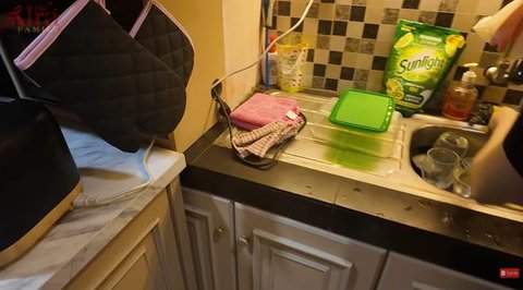 Potret Dapur Rumah Sederhana Lady Rara dan Aladull (youtube.com/@Aladull)
