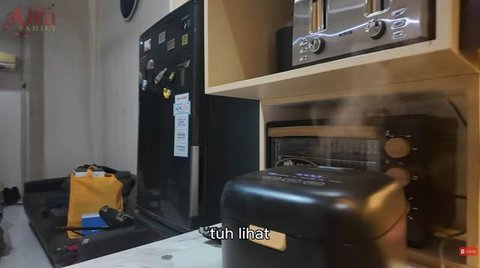 Potret Dapur Rumah Sederhana Lady Rara dan Aladull (youtube.com/@Aladull)