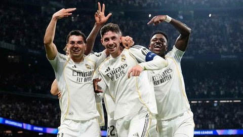 Jude Bellingham dan Kylian Mbappe dalam pertandingan Villarreal vs Real Madrid di El Madrigal, Minggu dini hari WIB (16-3-2025). (Bola.com/X @realmadriden)