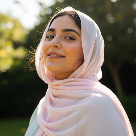 Rekomendasi Bahan Hijab Adem dan Nyaman untuk Lebaran 2026 (Image by Gemini AI)