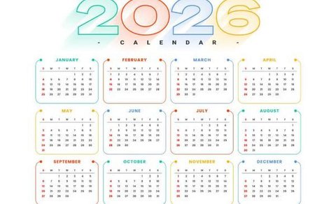 Ilustrasi kalender 2026. (Image by Freepik)