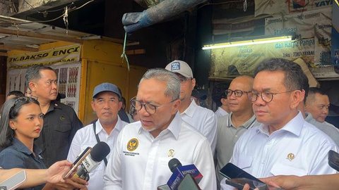 Menteri Perdagangan, Budi Santoso ditemui di Kantor Kementerian Koordinator Bidang Pangan, Jakarta, Jumat (13/3/2026). (Foto: Liputan6.com/Arief RH)