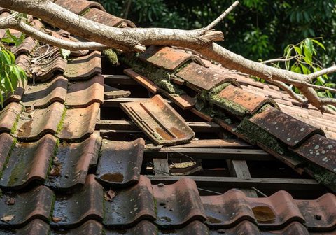 cara mengatasi atap bocor saat hujan tanpa tukang (AI)
