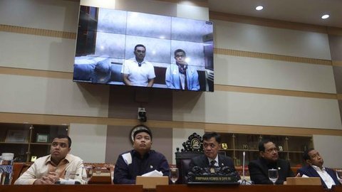 Amsal Sitepu Saat Rapat dengan Komisi III DPR RI (Tangkapan Layar siaran YouTube TV Parlemen)
