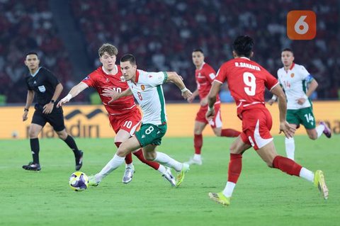 Ekspresi para pemain Timnas Indonesia setelah kalah dari Bulgaria pada final FIFA Series 2026 di Stadion Utama Gelora Bung Karno, Jakarta, Senin (30/3/2026). (Bola.com/M. Iqbal Ichsan)