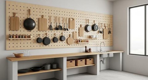 Desain Dapur Sederhana Tanpa Kitchen Set yang Estetik (Foto: AI)