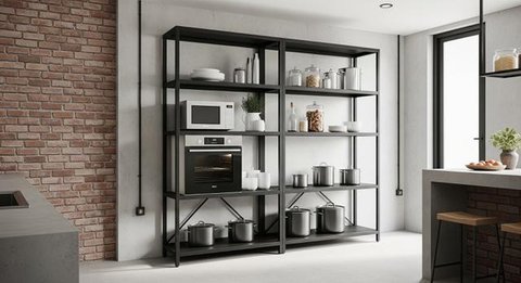 Desain Dapur Sederhana Tanpa Kitchen Set yang Estetik (Foto: AI)
