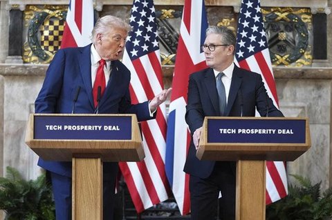 Presiden Amerika Serikat Donald Trump pada 15 Agustus 2024. (Dok. AP/Julia Nikhinson)