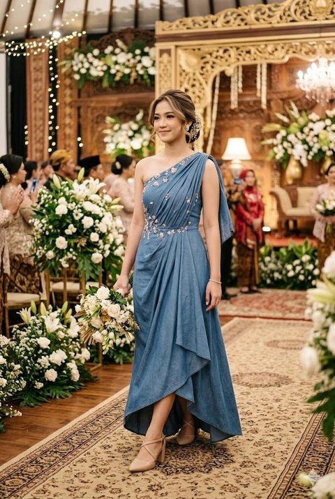Model Baju Bridesmaid Denim (cretaed by AI)