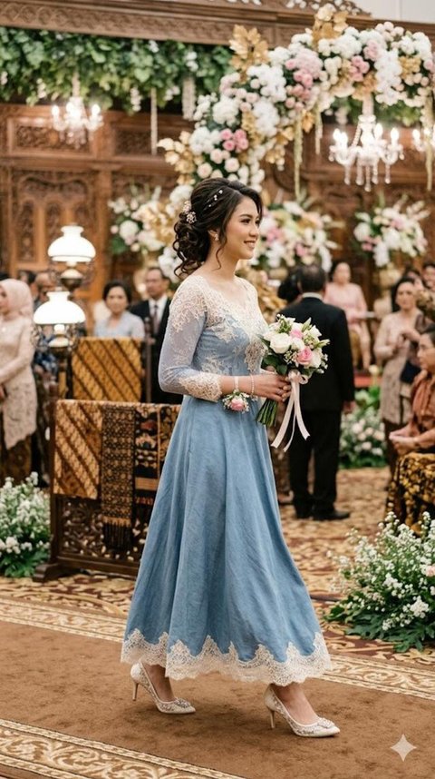 Model Baju Bridesmaid Denim (cretaed by AI)