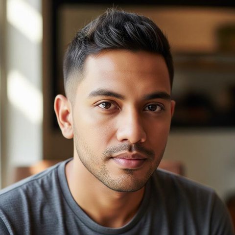 Model Rambut Pendek Pria Sesuai Bentuk Wajah/ Ilustrasi AI