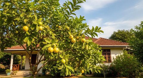 Teras Fruit Garden dengan Jambu Air/Mangga. Foto: Gemini