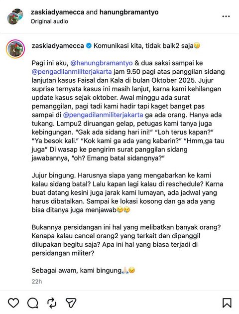 Zaskia Adya Mecca. (Foto: Dok. Instagram @zaskiadyamecca)