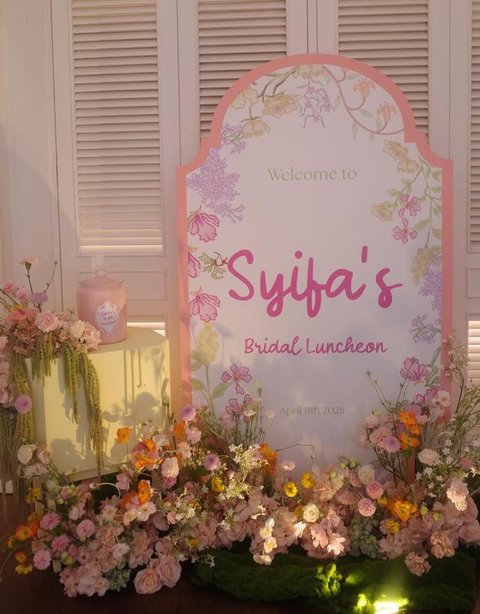 Potret Dekorasi Acara Bridal Lunch Syifa Hadju (Foto: Instagram marginw)