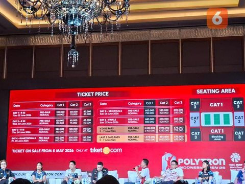 Suasana tribune penonton Istora Gelora Bung Karno dalam hari pertama penyelenggaraan Indonesia Open 2025, Selasa (3/6/2025). (Bola.com/Bagaskara Lazuardi).