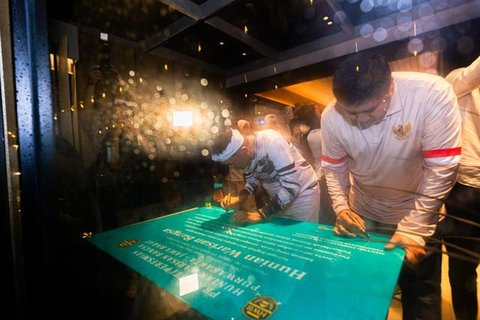 Menteri Perumahan dan Kawasan Permukiman (PKP), Maruarar Sirait saat konferensi pers di Wisma Danantara, Jumat (17/4/2026). (Foto: Liputan6.com/Immanuel Christian)