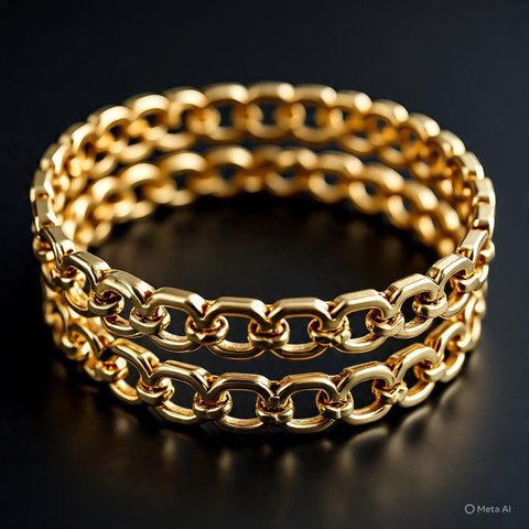 Model Gelang Rantai Emas London Terbaru (Meta AI)