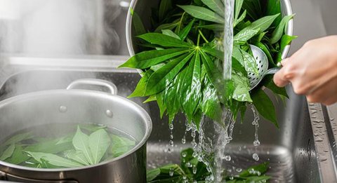 Cara Rebus Daun Singkong Seperti di Rumah Makan Padang (Foto: AI)