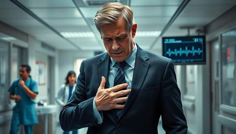 ciri ciri serangan jantung ringan Ilustrasi dibuat AI