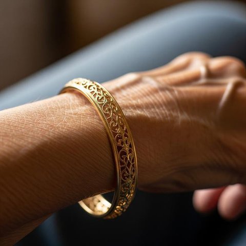 Model Bangle Emas Ringan untuk Lansia agar Nyaman Dipakai Sehari-Hari/Gemini AI