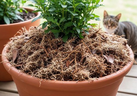 Desain Taman Rumah yang Efektif Mencegah Kucing Liar Berak di Halaman  / Ilustrasi gambar oleh AI